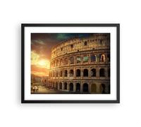 Poster 50x40cm Coloseum Roma Architettura Italia Stampe Immagini Quadri Moderni