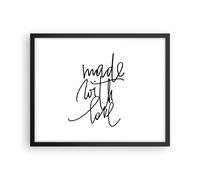 Poster 50x40cm Creato Con Amore Stampe Immagini Quadri Moderni Murale