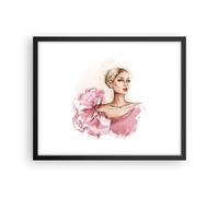 Poster 50x40cm Donna artista moda Stampe Immagini Quadri Moderni Murale