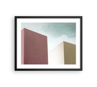 Poster 50x40cm Edifici Architettura Tridimensionale Stampe Quadri Moderni