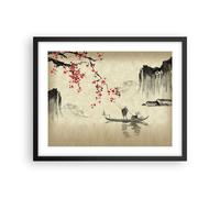 Poster 50x40cm Fiore Ciliegie Giappone Stampe Immagini Quadri Moderni Murale