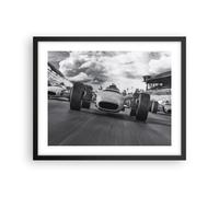 Poster 50x40cm Formula 1 in bianco e nero Stampe Immagini Quadri Moderni Murale