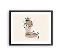 Poster 50x40cm Linea Arte Boho Stampe Immagini Quadri Moderni Murale