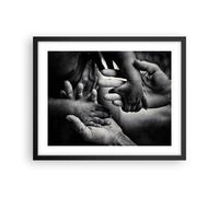 Poster 50x40cm Mani tolleranza comunità Stampe Immagini Quadri Moderni Murale