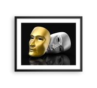 Poster 50x40cm Maschera teatro palcoscenico attore Stampe Quadri Moderni