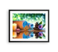 Poster 50x40cm Natura rilassamento spa candele Stampe Immagini Quadri Moderni