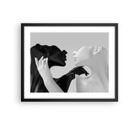 Poster 50x40cm Nero bianco statua Stampe Immagini Quadri Moderni Murale