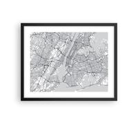 Poster 50x40cm New York mappa Stampe Immagini Quadri Moderni Murale