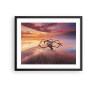 Poster 50x40cm Łódź Ovest Il sole Stampe Immagini Quadri Moderni Murale
