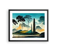 Poster 50x40cm Paesaggio Brasile Montagne Stampe Immagini Quadri Moderni Murale