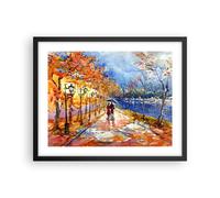 Poster 50x40cm parco coppia albero Stampe Immagini Quadri Moderni Murale
