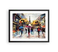 Poster 50x40cm Parigi città casa Stampe Immagini Quadri Moderni Murale