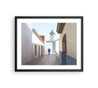 Poster 50x40cm Pastello Edifici Architettura Stampe Immagini Quadri Moderni