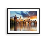 Poster 50x40cm Ponte storia fiume Stampe Immagini Quadri Moderni Murale