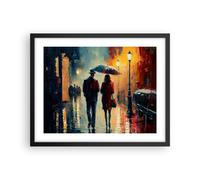 Poster 50x40cm Romanticismo Coppia Paesaggio Stampe Immagini Quadri Moderni