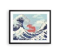 Poster 50x40cm Rosso moderno forse Stampe Immagini Quadri Moderni Murale