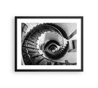 Poster 50x40cm Scale Spirale Prospettiva Stampe Immagini Quadri Moderni Murale