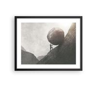Poster 50x40cm Sisifo Lavoro Pietra Stampe Immagini Quadri Moderni Murale