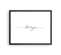 Poster 50x40cm Ti amo scritto a mano Stampe Immagini Quadri Moderni Murale