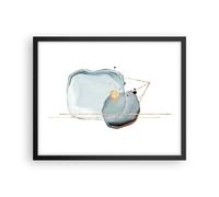 Poster 50x40cm Una Goccia D'Acqua Astrazione Minimalismo Stampe Quadri Moderni