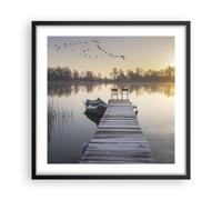 Poster 50x50cm Bridge Ovest Il Sole Stampe Immagini Quadri Moderni Murale