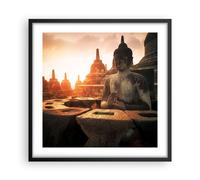 Poster 50x50cm Buddha fede Asia Stampe Immagini Quadri Moderni Murale