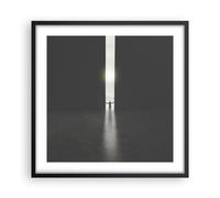Poster 50x50cm Cancello Uomo Luce Stampe Immagini Quadri Moderni Murale