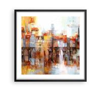 Poster 50x50cm città casa popolare Stampe Immagini Quadri Moderni Murale