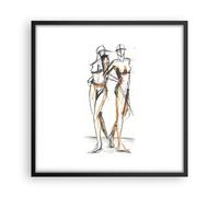 Poster 50x50cm Disegno Design Moda Stampe Immagini Quadri Moderni Murale