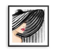 Poster 50x50cm donna stile moda Stampe Immagini Quadri Moderni Murale