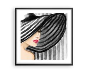 Poster 50x50cm donna stile moda Stampe Immagini Quadri Moderni Murale