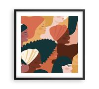 Poster 50x50cm Donne multiculturalismo moderno Stampe Immagini Quadri Moderni
