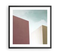 Poster 50x50cm Edifici Architettura Tridimensionale Stampe Quadri Moderni