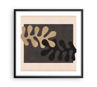 Poster 50x50cm Foglie Forma Figura Stampe Immagini Quadri Moderni Murale