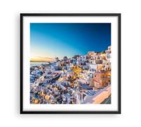 Poster 50x50cm Grecia isola estate Stampe Immagini Quadri Moderni Murale