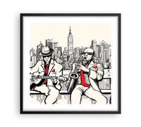Poster 50x50cm jazz musica musicista Stampe Immagini Quadri Moderni Murale