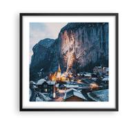 Poster 50x50cm Lauterbrunnen Svizzera Valle Stampe Immagini Quadri Moderni