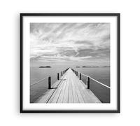 Poster 50x50cm Legno ponte mare Stampe Immagini Quadri Moderni Murale