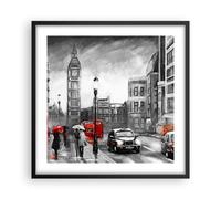 Poster 50x50cm Londra autobus Stampe Immagini Quadri Moderni Murale