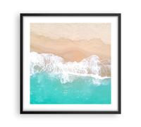 Poster 50x50cm mare onda sabbia Stampe Immagini Quadri Moderni Murale