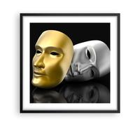 Poster 50x50cm Maschera teatro palcoscenico attore Stampe Quadri Moderni
