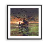 Poster 50x50cm piano musica Stampe Immagini Quadri Moderni Murale