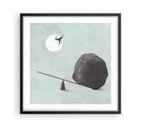 Poster 50x50cm Pietra leva fisica Stampe Immagini Quadri Moderni Murale