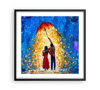 Poster 50x50cm Romantico Coppia Amore Stampe Immagini Quadri Moderni Murale