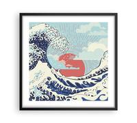 Poster 50x50cm Rosso moderno forse Stampe Immagini Quadri Moderni Murale