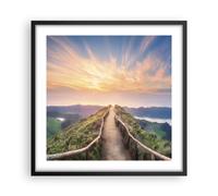 Poster 50x50cm Sentiero Montagna Azzorre Stampe Immagini Quadri Moderni Murale