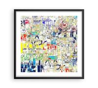 Poster 50x50cm Strada graffiti parete Stampe Immagini Quadri Moderni