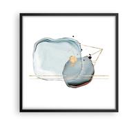 Poster 50x50cm Una Goccia D'Acqua Astrazione Minimalismo Stampe Quadri Moderni