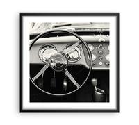 Poster 50x50cm Volante auto vintage Stampe Immagini Quadri Moderni Murale