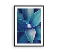 Poster 50x70cm Agave blu fiore Stampe Immagini Quadri Moderni Murale